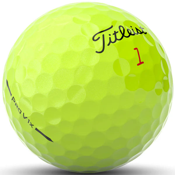 Titleist Pro V1X 12 Ball Pack (Yellow)