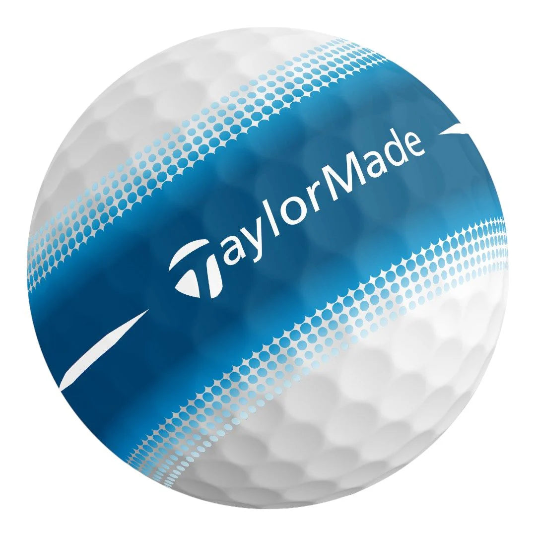 TaylorMade Tour Response Stripe 12 Pack (White/Blue)