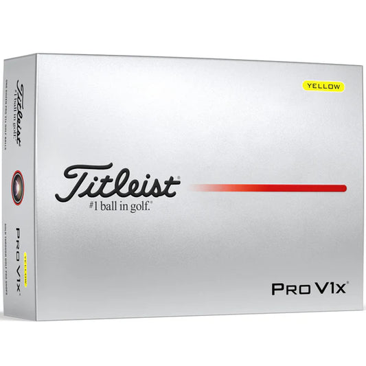 Titleist Pro V1X 12 Ball Pack (Yellow)