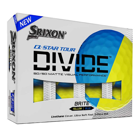 Srixon Q-Star Tour Divide 12 Ball Pack (Yellow/Blue)