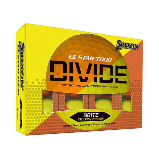 Srixon Q-Star Tour Divide 12 Ball Pack (Yellow/Orange)